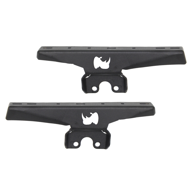 Jeep Wrangler JLU Light Mounts - Rear - Go Rhino - Textured Black - `18-`20
